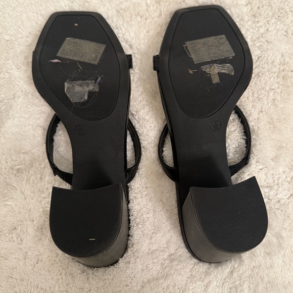 Elegant Black Women's Block Heels - Picture 8 of 10